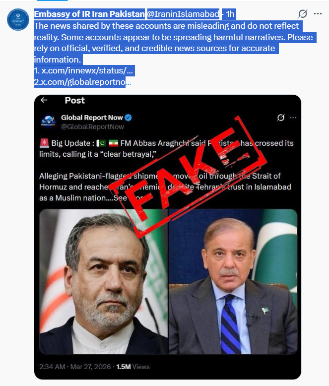 Tehran Denounces Harmful Narratives as Pakistan Mediates US-Iran Diplomatic Crisis